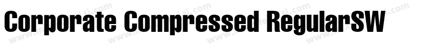 Corporate Compressed RegularSWFTE字体转换